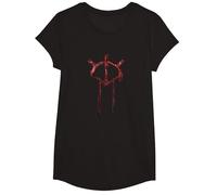 Oficial Vampire: The Masquerade Bloodlines 2 Icono Rojo Camiseta, Niñas, Negro, S