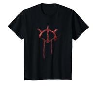 Oficial Vampire: The Masquerade Bloodlines 2 Icono Rojo Camiseta, Niños, Negro, 2 años