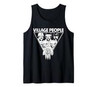 Oficial Village People Distressed Logo Triangle Artwork Camiseta sin Mangas