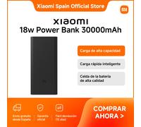 Oficial | Xiaomi 18W Power Bank 30000mAh, Carga de alta capacidad, Celda de la batería de alta calidad, Carga rápida inteligente Negro