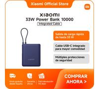Xiaomi 33W Power Bank 10000 Integrated Cable Beige - Powerbank