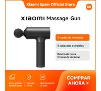 Oficial | Xiaomi Massage Gun, 3 modos de velocidad, 3 cabezales extraíbles, Batería de hasta 5 horas de duración múltiple
