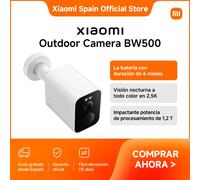 Oficial | Xiaomi Outdoor Camera BW500, La batería con duración de 6 meses, Visión nocturna a todo color en 2,5K, Impactante potencia de procesamiento de 1,2 T