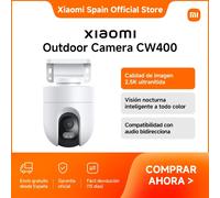 Oficial | Xiaomi Outdoor Camera CW400, Calidad de imagen 2,5K ultranítida, Visión nocturna inteligente a todo color, Compatibilidad con audio bidirecciona