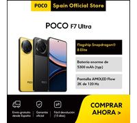 Oficial | Xiaomi | POCO | POCO F7 ULTRA, PRECIO ANTICIPADO Y REGALO LIMITADO, Flagship Snapdragon® 8 Elite, Batería enorme de 5300 mAh (typ), Pantalla AMOLED Flow 2K de 120 Hz Negro