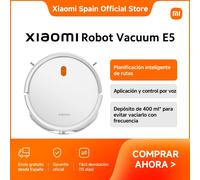 Oficial | Xiaomi Robot Aspirador E5, Planificación inteligente de rutas, Aplicación y control por voz, Depósito de 400 ml*