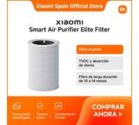 Oficial | Xiaomi Smart Air Purifier Elite Filter, Filtra el polen, TVOC y absorción de olores, Filtro de larga duración de 10 a 14 meses