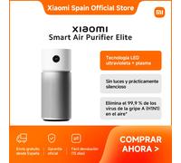 Oficial |Xiaomi Smart Air Purifier Elite, Tecnología LED ultravioleta + plasma, Sin luces y prácticamente silencioso, Elimina el 99,9 % de los virus de la gripe A (H1N1) en el aire*
