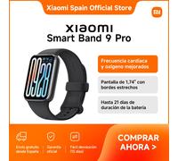 Oficial | Xiaomi Smart Band 9 Pro, Frecuencia cardiaca y oxígeno mejorados, Pantalla de 1,74"" con bordes estrechos, Hasta 21 días de duración de la batería Negro obsidiana