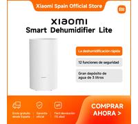 Oficial | Xiaomi Smart Dehumidifier Lite, Alta capacidad de deshumidificación de 13 l/día, 7 optimizaciones de cancelación de ruido, Modos de deshumidificación versátiles Blanco