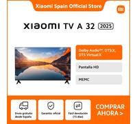 Oficial | Xiaomi TV A 32 2025, Pantalla HD, Dolby Audio™, DTS:X, DTS Virtual:X, MEMC