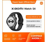 Oficial | Xiaomi Watch S4, Pantalla AMOLED de 1,43"", Corona giratoria clásica, Diseño de bisel intercambiable mejorado, Control táctil resistente a la humedad, Nueva experiencia interactiva Plata