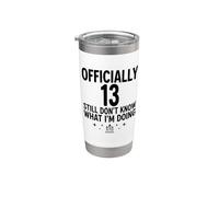 Oficialmente 13 Todavía no sé lo que estoy haciendo Vaso térmico de acero inoxidable de doble pared