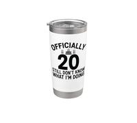 Oficialmente 20 Todavía no saben lo que estoy haciendo Vaso térmico de acero inoxidable de doble pared