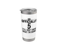 Oficialmente 5 Todavía no sé lo que estoy haciendo Vaso térmico de acero inoxidable de doble pared