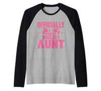 Oficialmente la tía más Genial del Mundo Camiseta Manga Raglan