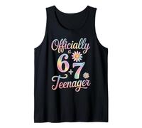 Oficialmente un Adolescente 6 + 7 13 años 13 cumpleaños Camiseta sin Mangas