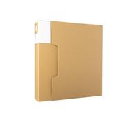 Oficina Carpeta A4 multicapa de 80 páginas, libro información con insertos transparentes, material oficina, carpeta for partituras Organizador de documentos(Bruin)