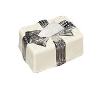 Oficina Ceramic Tissue Box Bow Shape Home Living Room Office Desktop Organizador Hogar (Negro)