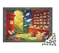 Oficina de Correos Mágica Puzzle de 1000 Piezas Papel Adultos Mundo de Cartas Soñado Puzzle para Adultos Relajación Decoración Hogar Regalo Familiar 52x38cm/1000pcs