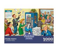 Oficina de Impuestos Puzzle De Madera Impermeable DIY Puzzles De 1000 Piezas Regalos para Adultos Divertido Rompecabezas Decoración del Hogar