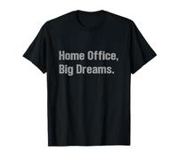Oficina en casa Grandes sueños Empresario Hustle WFH Éxito Camiseta