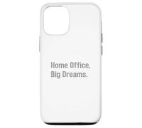 Oficina en casa Grandes sueños Empresario Hustle WFH Éxito Carcasa para iPhone 12/12 Pro