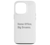 Oficina en casa Grandes sueños Empresario Hustle WFH Éxito Carcasa para iPhone 13 Pro
