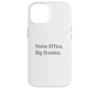 Oficina en casa Grandes sueños Empresario Hustle WFH Éxito Carcasa para iPhone 14
