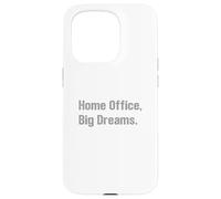 Oficina en casa Grandes sueños Empresario Hustle WFH Éxito Carcasa para iPhone 15 Pro