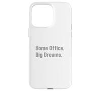 Oficina en casa Grandes sueños Empresario Hustle WFH Éxito Carcasa para iPhone 15 Pro MAX