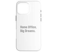 Oficina en casa Grandes sueños Empresario Hustle WFH Éxito Carcasa para iPhone 16 Pro MAX