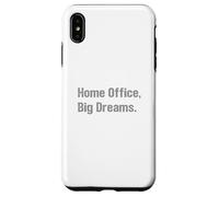 Oficina en casa Grandes sueños Empresario Hustle WFH Éxito Carcasa para iPhone XS MAX