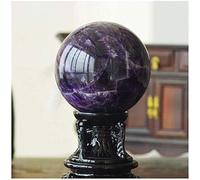 Oficina Hogar Mesa Feng Shui Decoración Bola de Cristal/Bolas Decorativas Bola de Cristal Natural Puro Bola de Cristal Agrietado Púrpura Bola de Transferencia de Oficina Bola de la Suerte Feng Shui