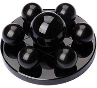 Oficina Hogar Mesa Feng Shui Decoración Bola de Cristal/Bolas Decorativas Bola de Cristal Negro Natural Matriz de Siete Estrellas Bola de Vidrio Oficina Bola de la Suerte Dedicación Feng Shui