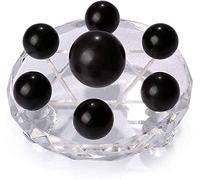 Oficina Hogar Mesa Feng Shui Decoración Bola de Cristal/Bolas Decorativas Bola de Cristal Negro Natural Matriz de Siete Estrellas Bola de Vidrio Oficina Bola de la Suerte Dedicación Feng Shui