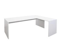 OFILIKE. Mesa Escritorio de Esquina, en Forma de L a la Derecha. para Oficina, Estudio, Ordenador, Teletrabajo (140x80, White)