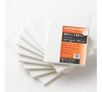 OFITURIA Cartón Pluma Blanco A3 Adhesivo (29.7x42 cm) Pack 6 ud, Plancha de Poliestireno Expandido Ligero y Rígido, Foamboard Multiusos de Fácil Corte, para Manualidades y Maquetas, 5 mm