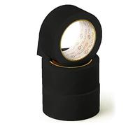 OFITURIA Cinta Adhesiva, color Negro, Cinta para Embalaje y Organizar tus Cajas y Envíos, Ideal para Manualidades y Decoración, Precinto de Colores Vibrantes 66 mt x 48 mm (3 und. - Negro)