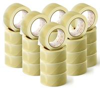 OFITURIA Cinta Adhesiva de Embalar Transparente para Embalaje de Cajas de Cartón de Envíos y Mudanzas. Para Empaquetados Seguros y Resistentes (48 cms x 120 mts - Transparente, 24 Rollos)