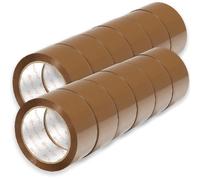 OFITURIA Cinta de Embalar, Cinta Adhesiva Marrón, Cinta para Embalaje de Cajas Mudanza y Envíos, Cinta Adhesiva para Embalar, Precinto Embalar Seguro y Resistente (50mmx120m, 12 cintas)