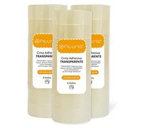 OFITURIA Cinta Transparente, Rollos de Celo Adhesivo Transparente, Cinta Adhesiva para Uso Personal, Doméstico o Profesional. Dimensiones 19 mm x 66 m (24 rollos)