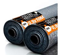 OFITURIA Fieltro Protector de Suelo 90 cm x 10 m, 180 g/m², Pack 2 uds, Ideal para Proteger Suelos en Pintura, reformas, Obras y mudanzas (90cmx10m, 2 uds)