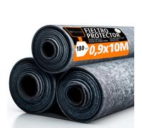 OFITURIA Fieltro Protector de Suelo 90 cm x 10 m, 180 g/m², Pack 3 uds, Ideal para Proteger Suelos en Pintura, reformas, Obras y mudanzas (90cmx10m, 3 uds)