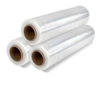 OFITURIA Film Transparente para Embalar, Plastico Cubretodo para Mudanzas, Film Adhesivo Protector, Film Embalaje para Cubrir Muebles, Cajas Carton Mudanza y Objetos (3 unds)