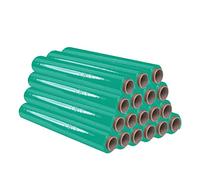 OFITURIA Film Verde para Embalar de 50 cm y estirable hasta 300 Metros de Longitud - Rollo de Film Elástico Manual para Embalaje Industrial - 24 unidades