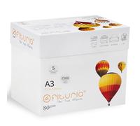 Ofituria Folios A3 Papel Multiusos Para Impresora y Fotocopiadora - Blanco Para Entornos Laborales y Uso Doméstico, 80g/m², Paquete de 2500 Hojas