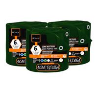 OFITURIA Lona Multiuso Impermeable 4 x 5 m Verde, Pack 3 uds, Ideal para Cubrir y Proteger Muebles, Suelos y Equipos en Exterior, jardín, Camping y Obras (4x5m, 3 uds)
