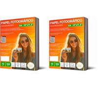 OFITURIA Papel Fotográfico A4 Brillante - Alta Resolución, Secado Instantáneo, 180 g/m², Compatible con Impresoras Inkjet - Papel Fotográfico y Photo Paper para Fotos y Uso Profesional (10 hojas)
