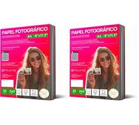 OFITURIA Papel Fotográfico A4 Brillante - Alta Resolución, Secado Instantáneo, 240 g/m², Compatible con Impresoras Inkjet - Papel Fotográfico y Photo Paper para Fotos y Uso Profesional (25 hojas)